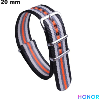 20mm Honor Black Nylon Smartwatch Bracelet | Shipping at €3.99