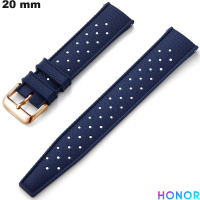 Armband Rubber smartwatch 20 mm Honor Blauw van hoge kwaliteit