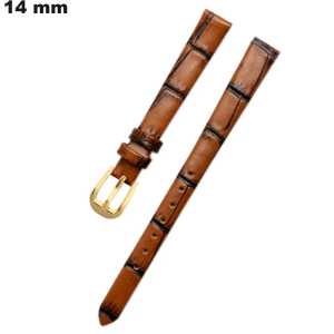 Verkoop Echte Leren Armband 14 mm Bruin voor Horloge