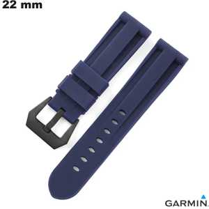Blauwe Garmin 22mm Armband voor Horloge Silicone # Snelle Levering