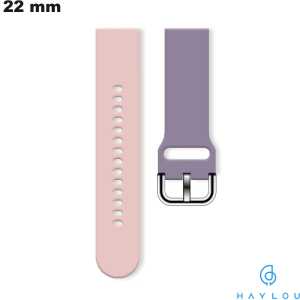 Venda de Pulseira Haylou Rosa de Borracha para Relógio Inteligente 22mm
