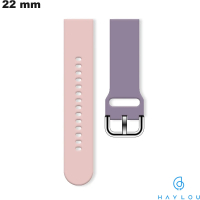 Venda de Pulseira Haylou Rosa de Borracha para Relógio Inteligente 22mm