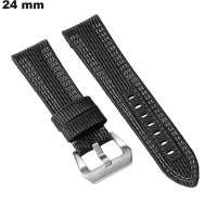 Pulseira de relógio 24 mm Tecido Preto | Expedição 24h