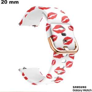 Love Watch Bracelet 20 mm White Silicone Quality Samsung