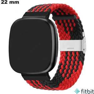 Bracelet 22mm FitBit montre connectée Rouge recyclé pas cher