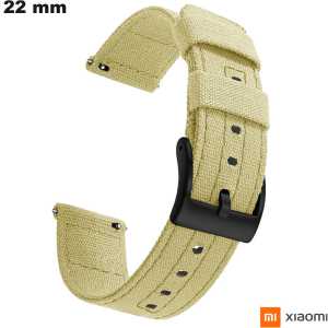 Armband Textil 22mm Uhr Beige Xiaomi: Kostenloser Versand