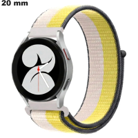 Yellow Fabric Watch Strap 20mm Velcro | Easy Installation