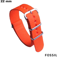 Fossil Orange 22mm Smartwatch Fabric Bracelet Cheap
