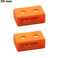 2 Passanten 22mm Orange Kautschukarmband \ Versand in 24h