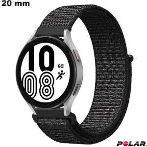 Armbanduhr Smartwatch Polar Stoff 20mm Schwarz von hoher Qualität