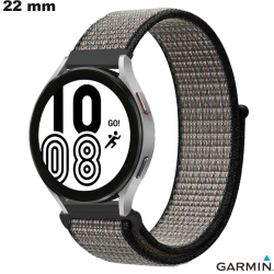 Bracelet Gris Tissu Garmin pour montre 22mm
