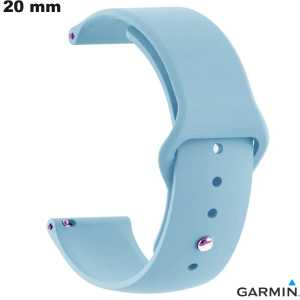 Armbanduhr Silikon Garmin Blau 20 mm | Premium Qualität