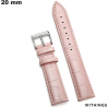 Acheter Armband 20 mm Withings smartwatch Roze Echt leer van hoge kwaliteit