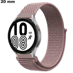 Armband Velcro Nylon Uhr Rosa 20mm | Premium-Qualität
