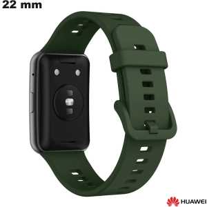 Bracelet 22 mm Caoutchouc Huawei montre connectée Vert pas cher