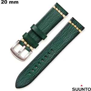 Vente Bracelet Vert Cuir végan Suunto de smartwatch 20 mm