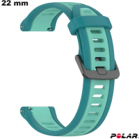 Bracciale 22 mm orologio Polar Verde Silicone - Spedizione 24h