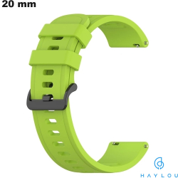 Armband Uhr Silikon Grün 20 mm Haylou