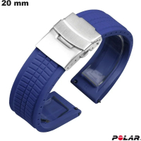 Blauer 20 mm Armband für Smartwatch aus Polar-Kautschuk kaufen