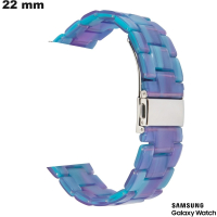 Bracelet Résine Samsung smartwatch 22mm Bleu