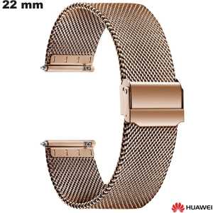 Bracelete 22mm Aço Inoxidável Huawei Dourado Rosa de Qualidade