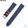 Acheter Blauwe 20mm Haylou PU Leren Smartwatch Armband # Gratis Verzending vanaf 20€