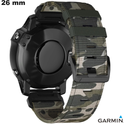 Pulseira de Nylon Garmin QuickFit relógio Verde 26 mm