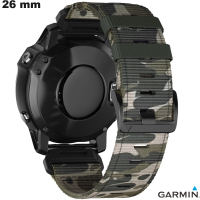 Acheter Bracelet Nylon Garmin QuickFit montre Vert 26 mm