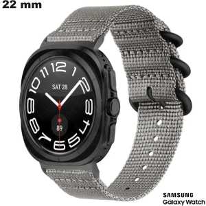 Gray 22mm Nylon Bracelet for Samsung Smartwatch | Shipping Costs €3.99