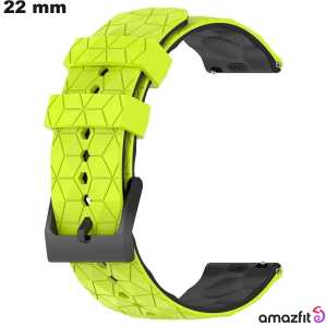 Vente Bracelet montre connectée Caoutchouc Amazfit 22mm Vert