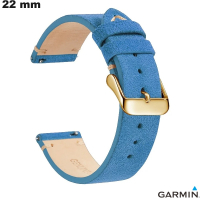 Venda de Bracelete Estilo Artesanal Azul Garmin de Couro Verdadeiro