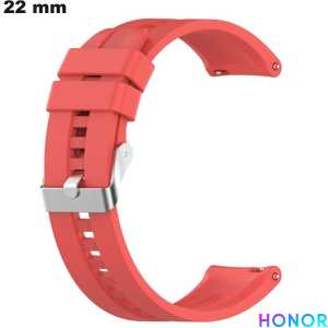 Bracelet Silicone Honor 22 mm Rouge montre : Expédition 24h