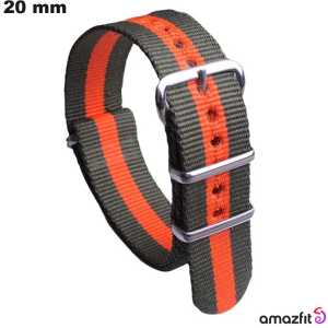 Bracelet smartwatch Tissu Vert Amazfit 20mm - Livraison Rapide