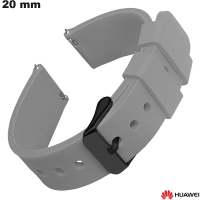 Bracelet Silicone Huawei Gris waterproof de montre 20mm de qualité