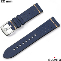 Vente Bracelet Suunto Azul para reloj 22mm de Cuero auténtico