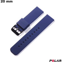 Polar 20mm Blue Rubber Watch Bracelet - Free Shipping