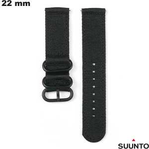 Armband Schwarz 22mm Smartwatch Suunto Qualitätsmaterial