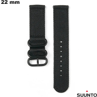 Black 22mm bracelet for Suunto smart watch Quality fabric