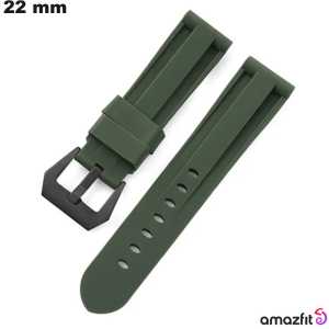 Pulsera Verde de Caucho de 22 mm para reloj Amazfit - Envío a 3,99€