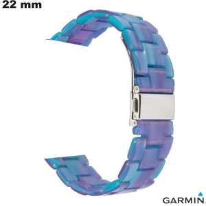 Bracciale Garmin 22mm Resina per orologio connesso Blu di qualità
