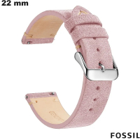 Verkoop Vintage Fossil Roze Echt Leren Armband 22mm