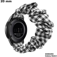 Pulsera de 20 mm para reloj inteligente Negro Samsung Textil de calidad
