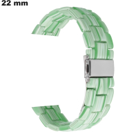 Bracelete de Resina 22 mm de Relógio Verde / Expedição 24h