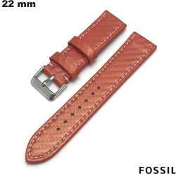 Bracelet 22 mm Orange montre connectée Fossil