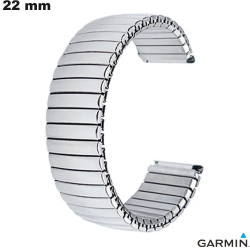 Bracelet de montre connectée Garmin Argenté Extensible