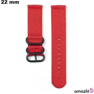 Comprar Pulsera Roja de Nylon para smartwatch de 22 mm Amazfit
