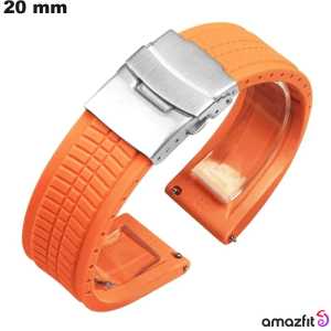 Venta de Pulsera de Reloj Inteligente de Caucho Naranja 20