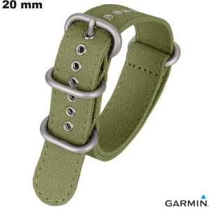 Bracelete Nylon Garmin Zulu de smartwatch Verde 20mm barato