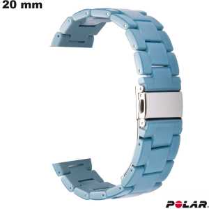 Bracciale Polar Blu Resina 20mm per orologio \ Spedizione Gratuita