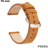 Acheter Bracelet de montre intelligente Brun 18 mm Fossil